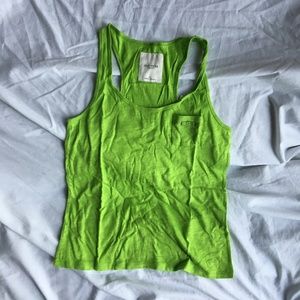 NWT Gilly Hick Green Tank Top With Small Pocket